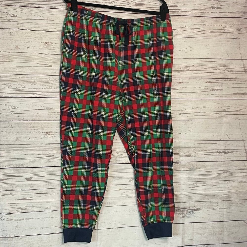 Dearfoams Christmas Plaid Joggers Size XL‎ - Picture 2 of 5